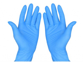 Blue Powder Free Nitrile Examination Gloves